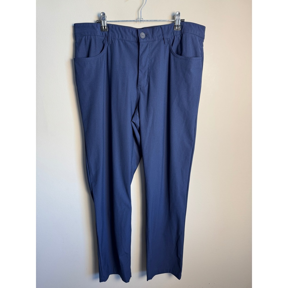 Ben Sherman Mens Navy Blue Performance Stretch Chino Pants 34x30 Golf Techwear
